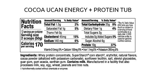 Cocoa + protein container