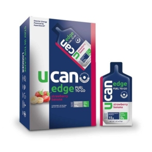 UCAN Edge Strawberry Banana, doos met 12 gels