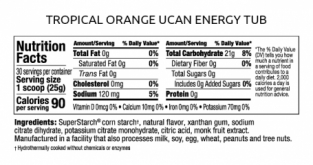 Tropical Orange Energy pot